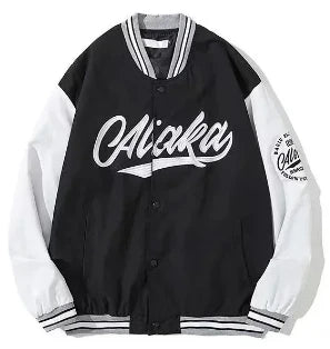 Y2K New PU Leather Jacket High Street Retro Flocking Embroidery Jacket Men Hip Hop Gothic Harajuku Punk Loose High-Quality Coat