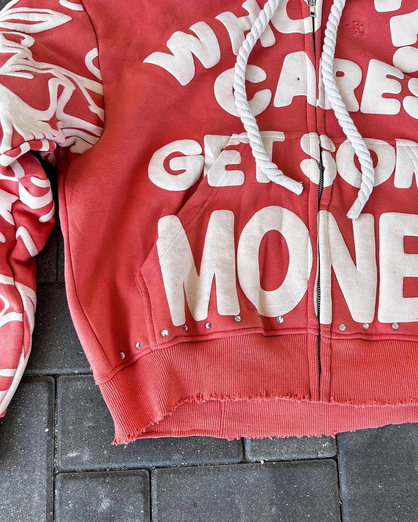 Y2K Zip Hoodie New American Hip Hop Trend Fashion Alphabet Design Vintage Hooded Long Sleeve Sports Hood Men Women Street Wear