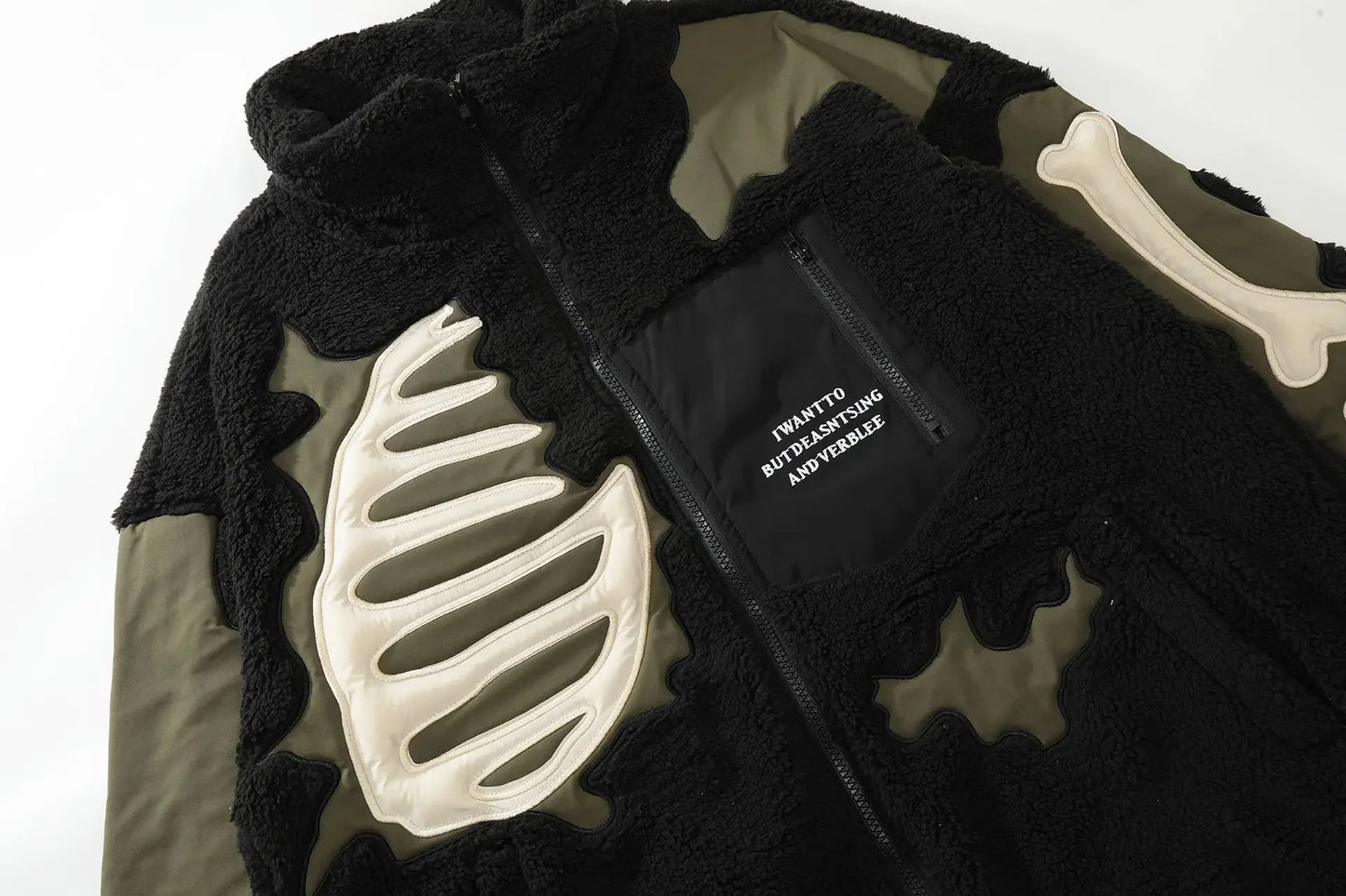 Y2K Retro Spliced Embroidered Cotton Coat Winter Warm American Loose 2024 Stand Collar Contrast Color Men's Top