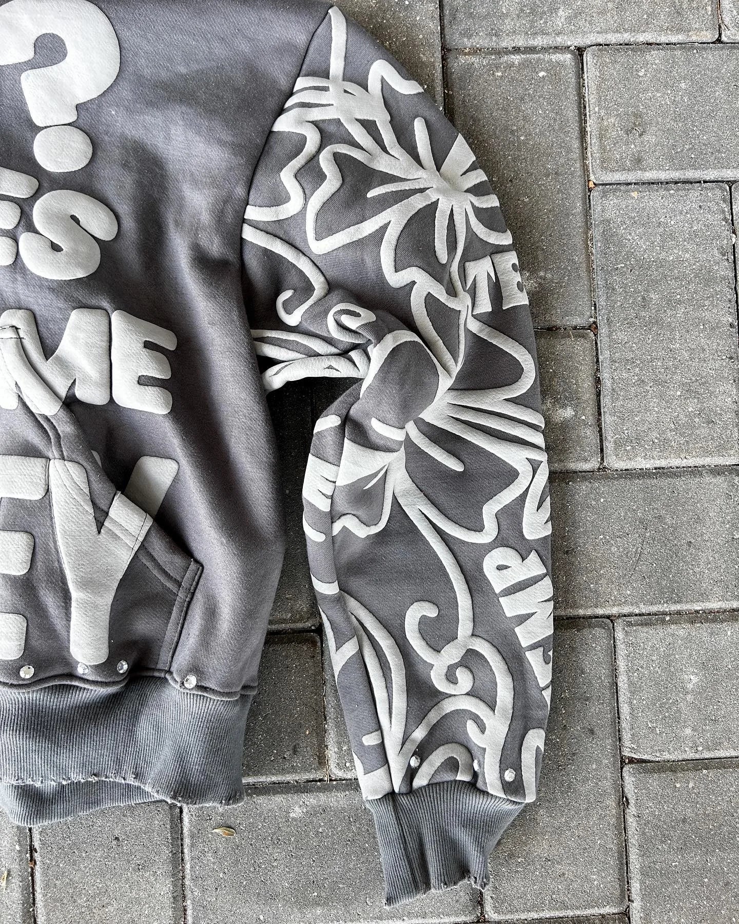 Y2K Zip Hoodie New American Hip Hop Trend Fashion Alphabet Design Vintage Hooded Long Sleeve Sports Hood Men Women Street Wear