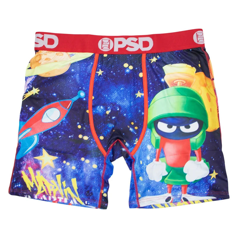 1Pcs Men Underwear Breathable Nylon Men's Boxershorts Fashion Printed Mens Underpants Man Panties Sexy Men Trunks Boxer Briefs