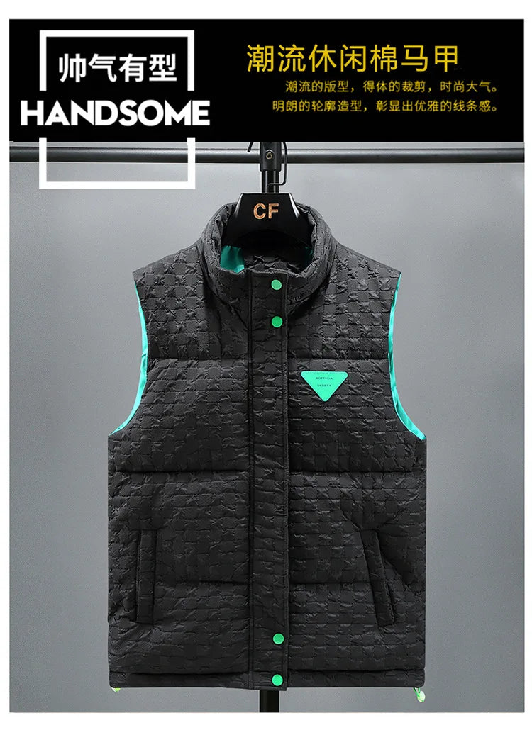 5XL Men's Vest Jacket Winter Warm Sleeveless Men Jacket Fashion Casual Vest Men Autumn Thicken Waistcoat