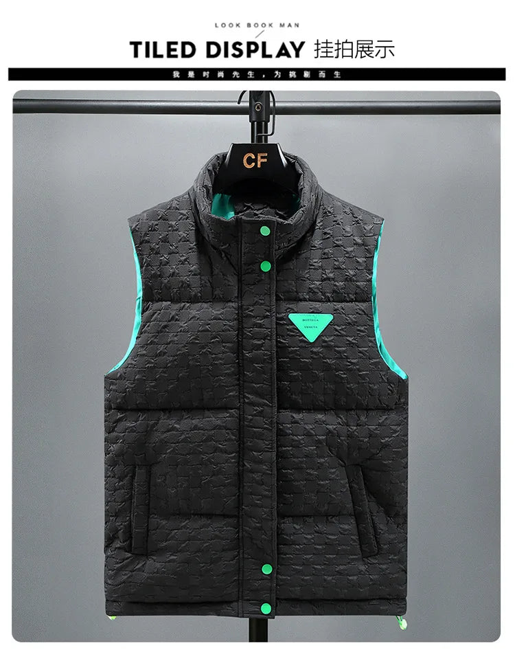 5XL Men's Vest Jacket Winter Warm Sleeveless Men Jacket Fashion Casual Vest Men Autumn Thicken Waistcoat